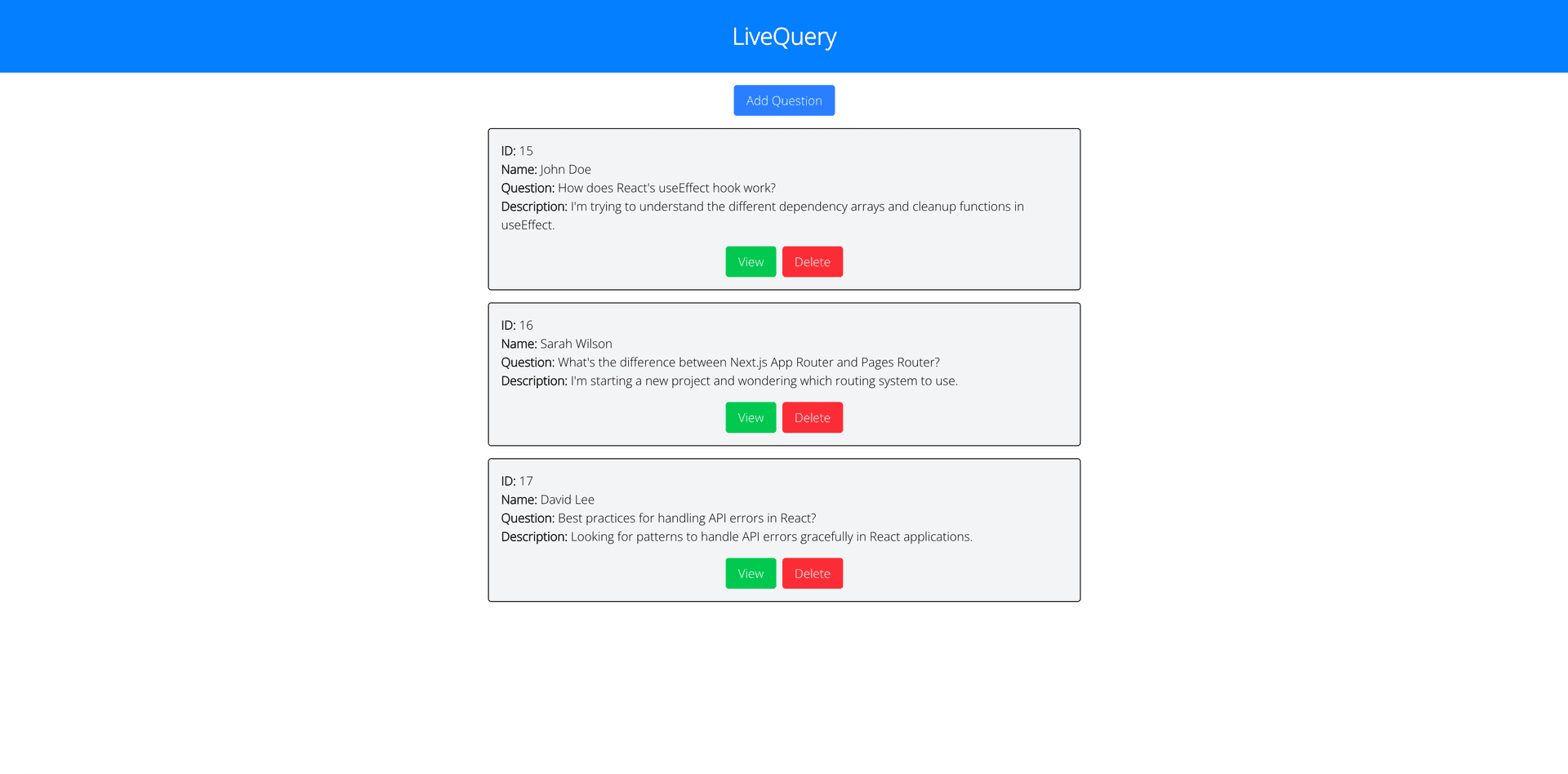 LiveQuery